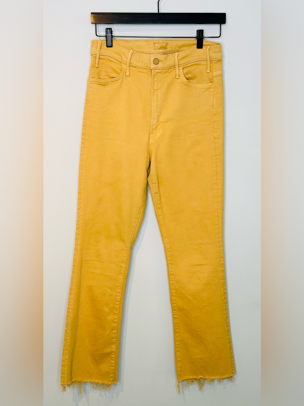 MOTHER The Hustler Ankle Fray Tinsel Denim Jeans - Picture 14 of 16